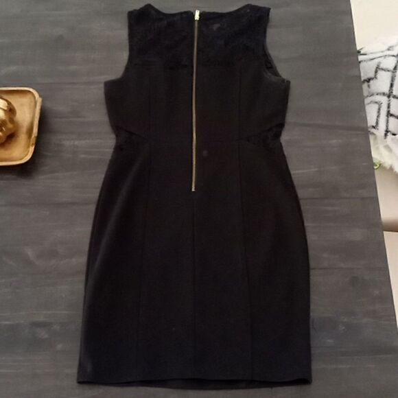 Forever 21 mini dress lace detail on waist and chest zipper back good condition - Picture 5 of 6